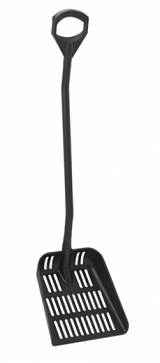 Эргономичная лопата Vikan с перфорированным полотном, 380x340x90 мм, 1305 мм