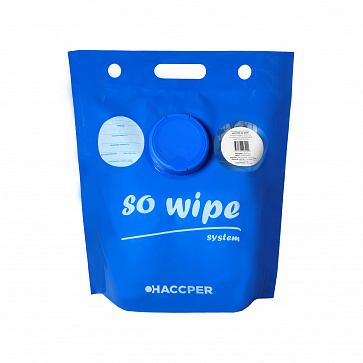 Протирочный материал HACCPER SO WIPE для интенсивной очистки, синий, в гигиеничном однораз. пакете