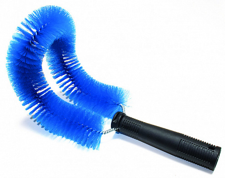 Комплект Ерш+Переходник HACCPER для очистки внешней поверхности труб, 292 мм, синий